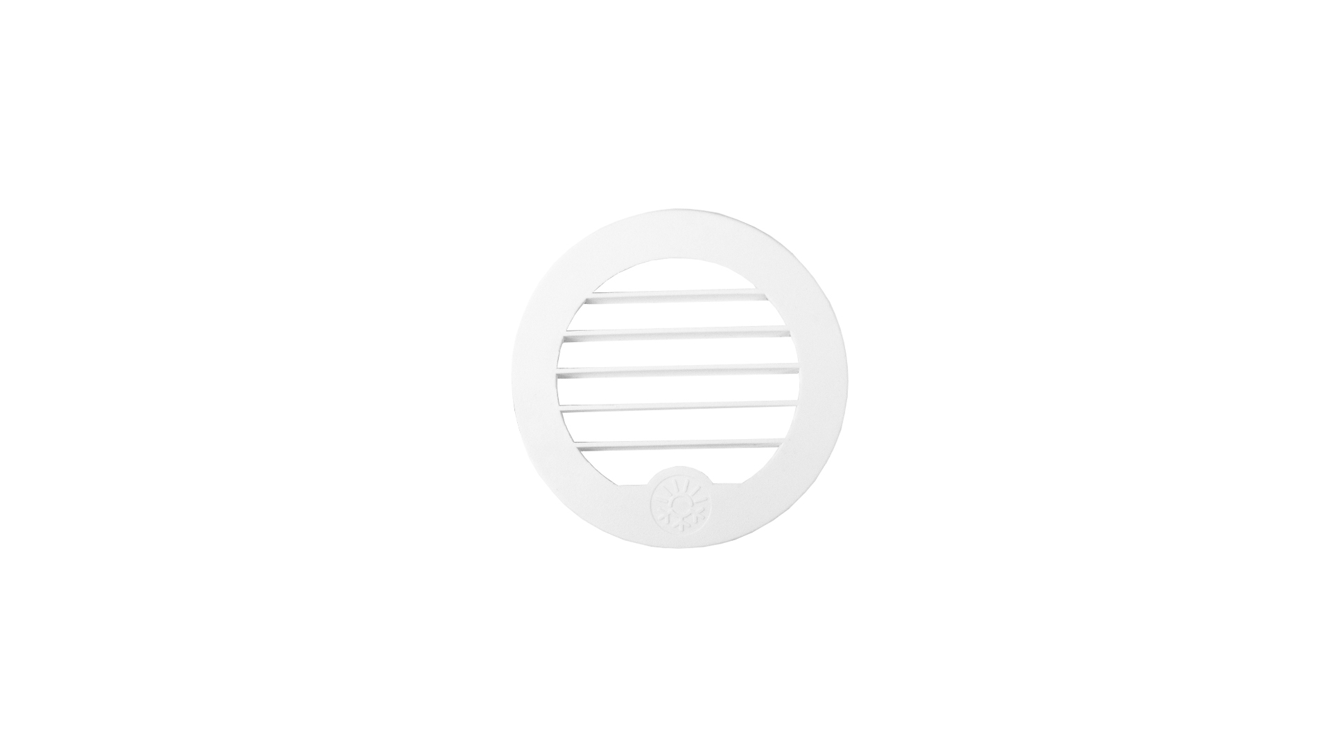 Grille — Ø 75/90mm 30° / Color: White / For Flange: ATR2-FD90-W